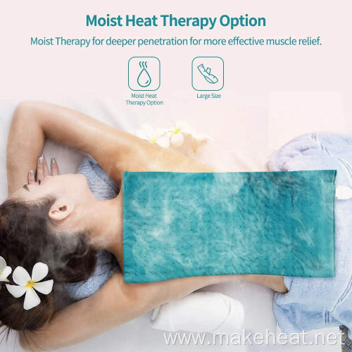 Heating Pad, China Electric Heating Pad for Pain Relief with 8 Temperature Settings, Moist Therapy Heating Pad with 6 timer